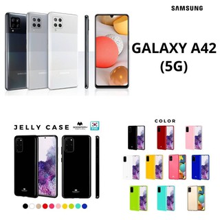 Samsung Galaxy A42 MERCURY Goospery Jelly Case Premium TPU ฝาหลัง กันกระแทก แบรนด์เกาหลี (ของแท้100%)