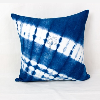 Shibori Indigo Pillow Cover ปลอกหมอนอิง มัดย้อม Pillow case สไตล์ชิโบริ