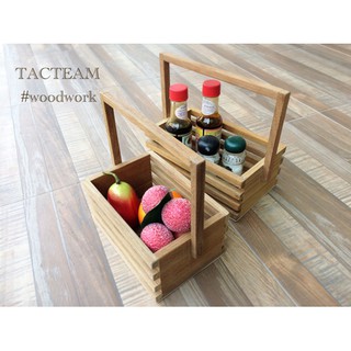 ใส่โค้ด SOME9 ลดอีก | Set ตะกร้าซอสฐานไม้อัด Mini-Furniture ผลิตและจัดจำหน่ายโดย... TACTEAM ‪#woodwork