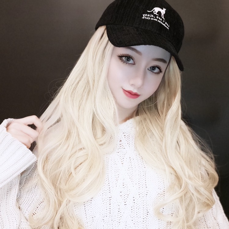 Lolita Anime Makeup Wigs Male And Female Pseudo Mother White Green