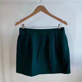 กระโปรงขาสั้น Zara Forest Green Skirt