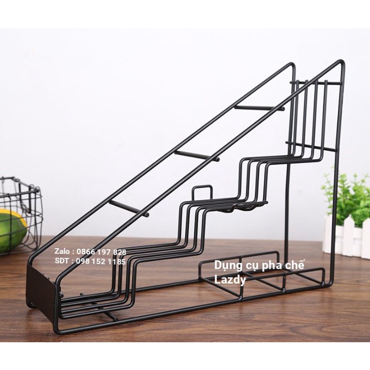 ชั้นวางขวดไซรัป 4 ช่อง (monin,torani,davinci,Osterberg...) - เครื่องมือผสม