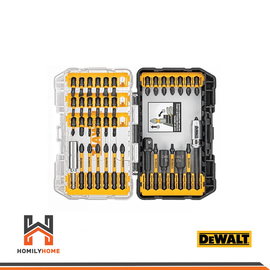 DEWALT ชุดดอกไขควง 40 ตัวชุด รุ่น DWA2T40IR ชุดดอกสว่าน ชุดไขควง ชุดดอกสว่านไขควง