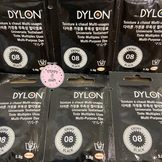 สีดำย้อมผ้า Dylon คุณภาพสูง (สีดำ-08) ประเทศอังกฤษ 🇬🇧 พร้อมคู่มือค่ะ