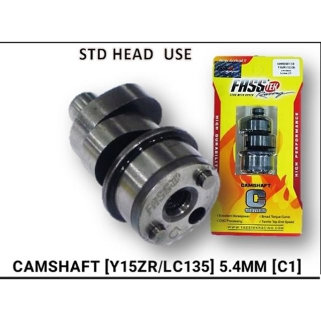Lc135 / y15zr เพลาลูกเบี้ยวแข่ง 5.4mm (c1)