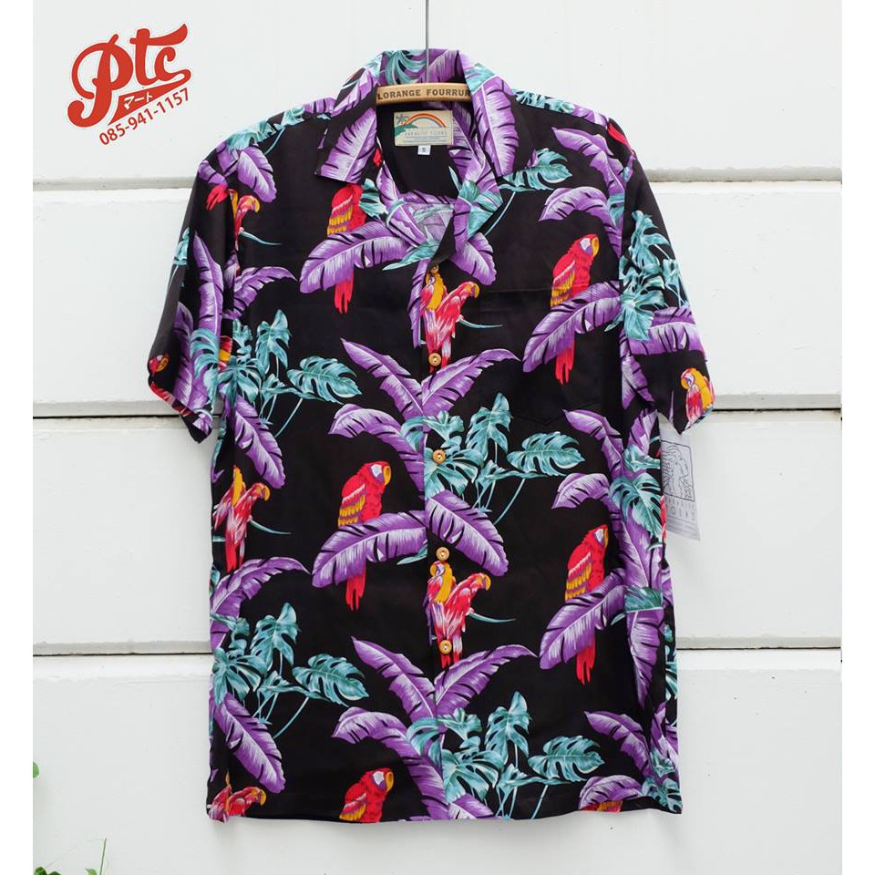 เสื้อฮาวาย PARADISE FOUND JUNGLE BIRD รูปที่ 7