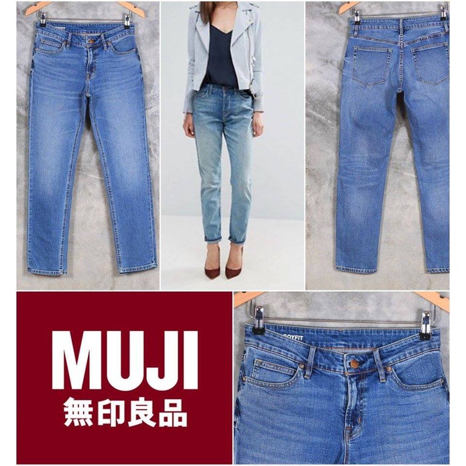 muji boyfit jeans