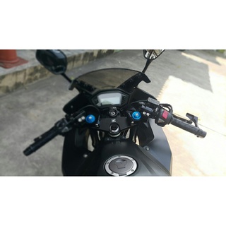 แฮนด์แต่ง Clip on ขนาด 41mmด้ามตัน แบร์น Mothracing CBR500R CBR650F สีดำ