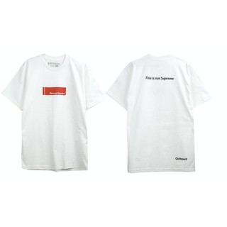 เสื้อยืดผ้าฝ้าย QWT20 NOT SUPREME WHITE ขาว