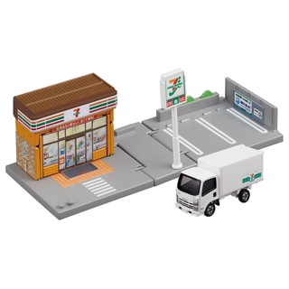 [พร้อมส่ง] Tomica Town ฉากรถเหล็ก ของแท้ Seven-Eleven (with Tomica Car)