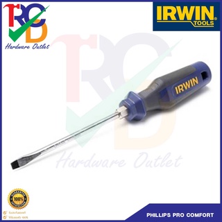 IRWIN ไขควงปากแบน SLOTTED PRO COMFORT ขนาด 3 มม. x 100 มม.  -  8 มม. x 250 มม.