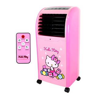 Hello Kitty พัดลมไอเย็น ลายคิตตี้ พร้อมรีโมทคอนโทรล รุ่น AB-603 พัดลมไอน้ำ พัดลมไอเย็นเคลื่อนที่ Air Cooler