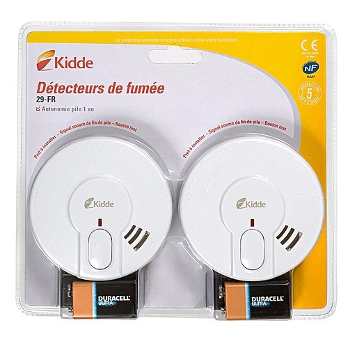 Kidde BI-PACK29-FR อุปกรณ์ตรวจจับควันไฟแบบไร้สาย - Smoke Alarm Detector with Battery