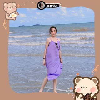 cc🐻Maxi Dress เดรสยาว สายเดี่ยว แม็กซี่เดรส เดรสผ่าข้าง เดรส