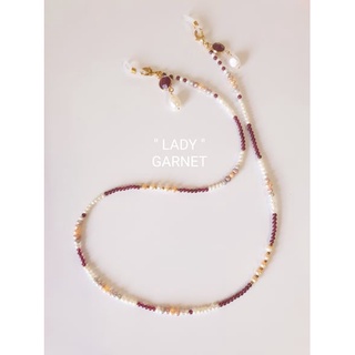 สายคล้องแมส " LADY GARNET"สำหรับวันอาทิตย์"