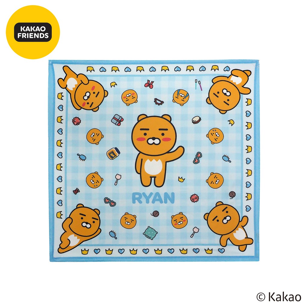 Kakao Friends ผ้าพันคอ ขนาด 90*90 ซม. ลาย Ryan Apeach