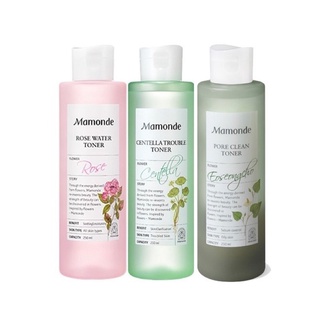 (แท้/พร้อมส่ง) Mamonde Rose Water/Centella Trouble/Pore Clean Toner 250ml