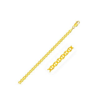 สร้อยข้อมือทองคำ 10K ลายมาริเนอร์ลิ้ง หนา 3.2 มิลลิเมตร Mariner Link Bracelet in 10k Yellow Gold (3.2mm)