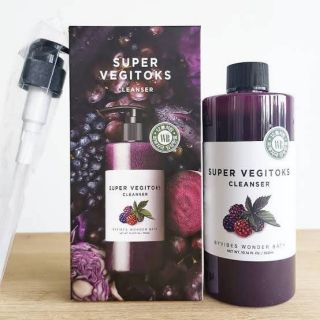 Wonder Bath Super Vegitoks Cleanser (สีม่วง) 300ml  เหมาะกับผิวที่ขาดการบำรุง