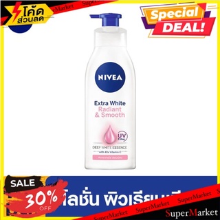 🔥สินค้าขายดี!! นีเวีย เอ็กซ์ตร้า ไวท์ เรเดียนซ์ แอนด์ สมูท โลชั่นบำรุงผิวกาย 400มล. Nivea Extra White Radiant &amp; Smooth L