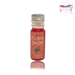 Mali House  Foam bath bubble เจลสปา สปาแช่ตัวในอ่าง กลิ่นพีช Peach,สีส้ม 20ml.