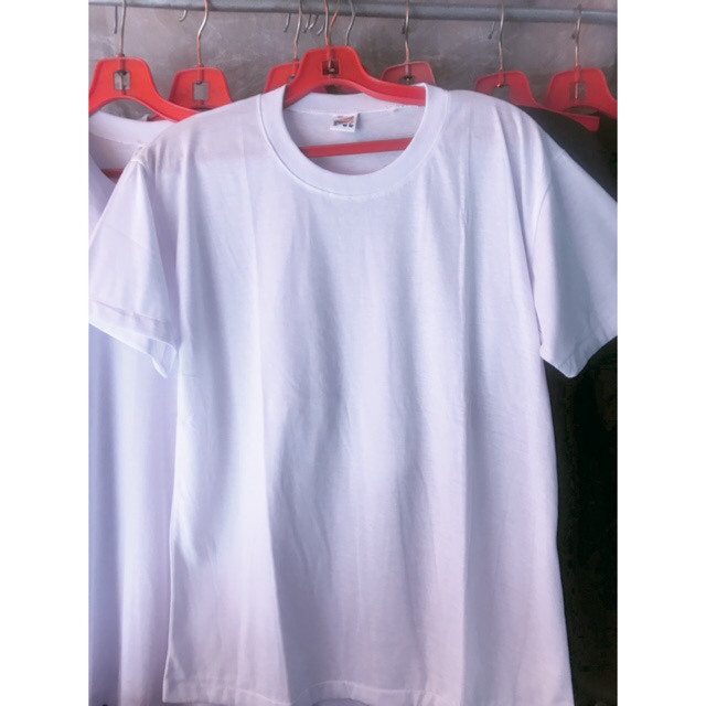 เสื้อยืด สีขาว-ดำ ไม่สกรีนลาย คอกลม เสื้อขาว เสื้อดำ ผ้าบาง T-shirt เสื้อสงกรานต์ ชุดกินเจ ราคาถูก
