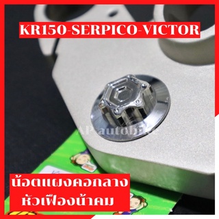 น้อตแผงคอกลางKR150 SERPICO VICTOR เลสหัวเฟืองน้าคม น้อตแผงคอkr น้อตแผงคอเคอา น้อตแผงคอกลางkr น้อตแผงคอกลางเคอา น้อตkr