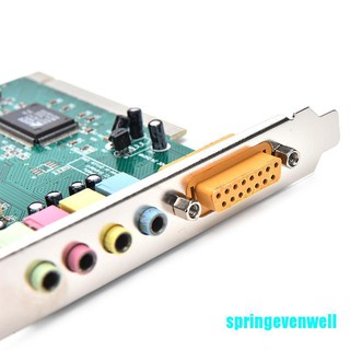 [springevenwell] การ์ดเสียง MIDI PCI 3D 4 ช่อง 5.1 สําหรับ PC Windows XP 7 8 10