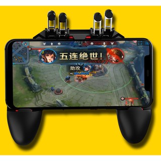 cherry จอยเกมส์ Gamepad 2020 ใหม่ล่าสุดพร้อมปุ่มยิง  Mobile Joystick Game Controller Gamepad