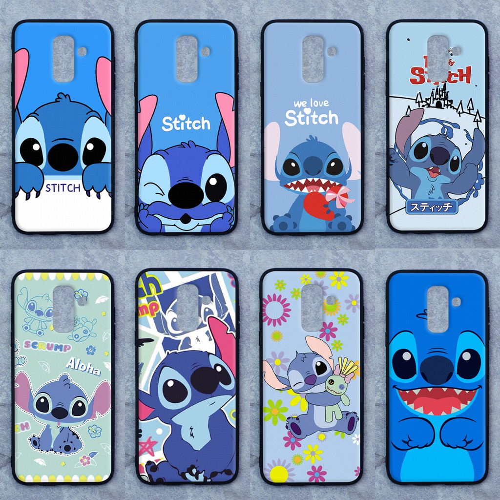 เคส Samsung A6 plus (2018) / J8 (2018) ใช้เคสเดียวกัน ลายสติช ขอบนิ่มหลังแข็ง เคสมือถือ เคสโทรศัพท์ Case