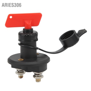 Aries306 สวิตช์ตัดการเชื่อมต่อแบตเตอรี่ 2 ตําแหน่ง 275A 12‐50V 3/8 นิ้ว สําหรับรถยนต์ Rv Atv เรือ