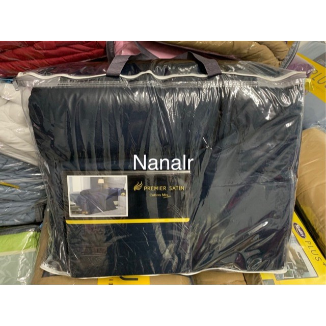 PREMIER SATIN พรีเมียร์ ซาติน ผ้าปูที่นอน 5, 6 ฟุต + ผ้านวม สีพื้น - รูปที่ 7