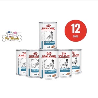 (12กระป๋อง) Royal Canin Vet Diet Dog Hypoallergenic Canned (410 g.)