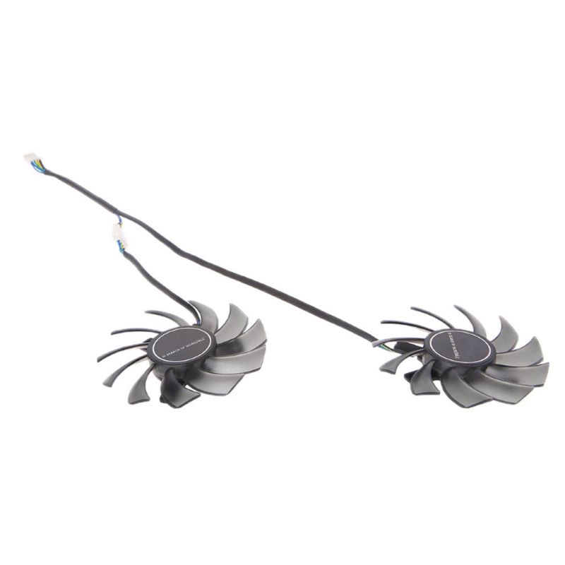 R * 2 ชิ้น GA81S2U VGA พัดลมกราฟิกการ์ดพัดลมระบายความร้อนสําหรับ ZOTAC GTX 970 4Pin 12V 0 35A 40x40x