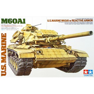 โมเดลประกอบ Tamiya 1/35 TA35157 M60A1 U.S.MARINE W/REACTIVE ARMOR