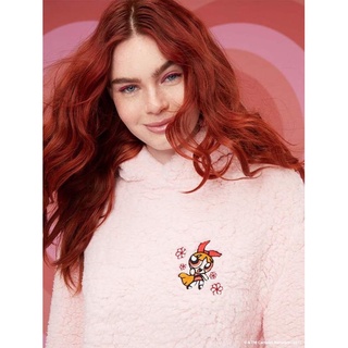 🎄🦌🎅🏼 IN STOCK 🇬🇧 Powerpuff Girls x Skinnydip Blossom Teddy Cropped Hoodie