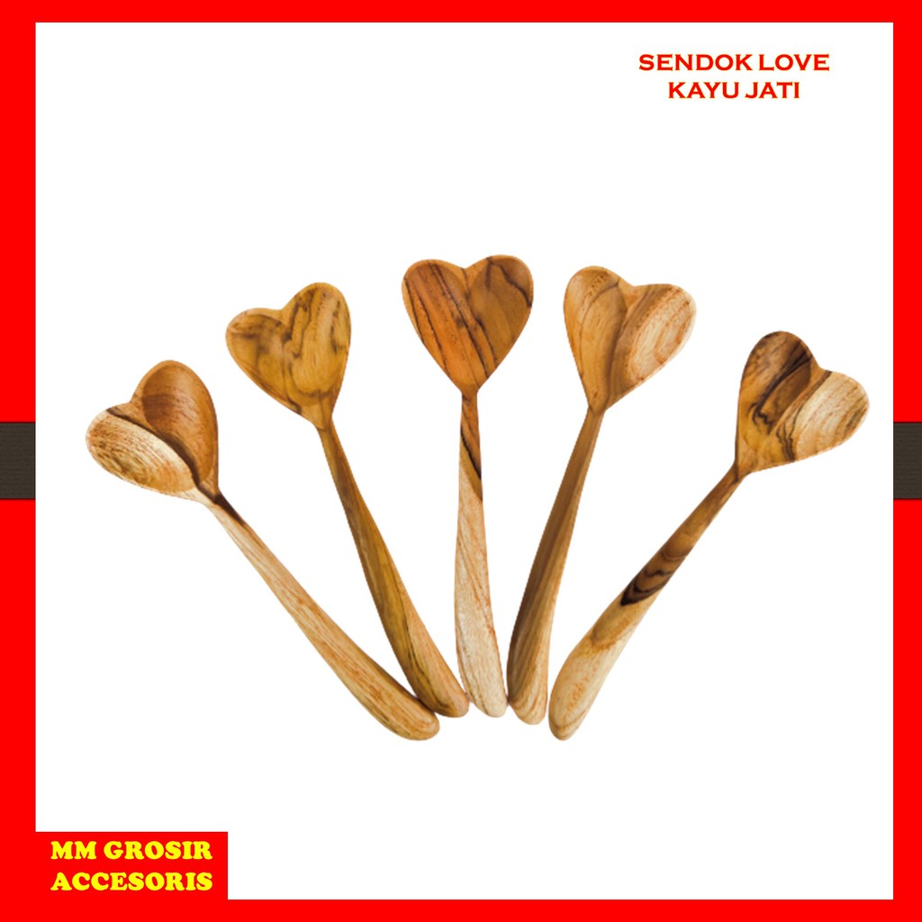 PREMIUM TEAK WOOD LOVE SPOON
