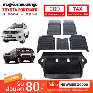 [พร้อมส่ง] ถาดยางรองพื้นรถยนต์เข้ารูป Toyota Fortuner [2005-2014]