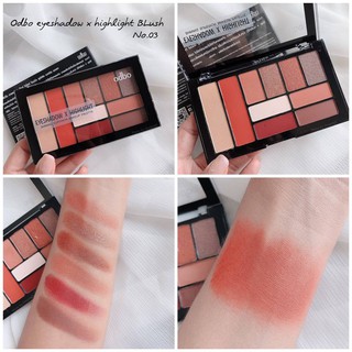 *ของแท้* [พร้อมส่ง]ODBO Eyeshadow X Hilight Shining OD1025