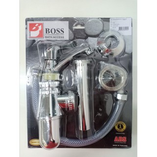 Boss ท่อน้ำทิ้งพลาสติกชุปโครเมี่ยม พร้อมก๊อกเซรามิค T607