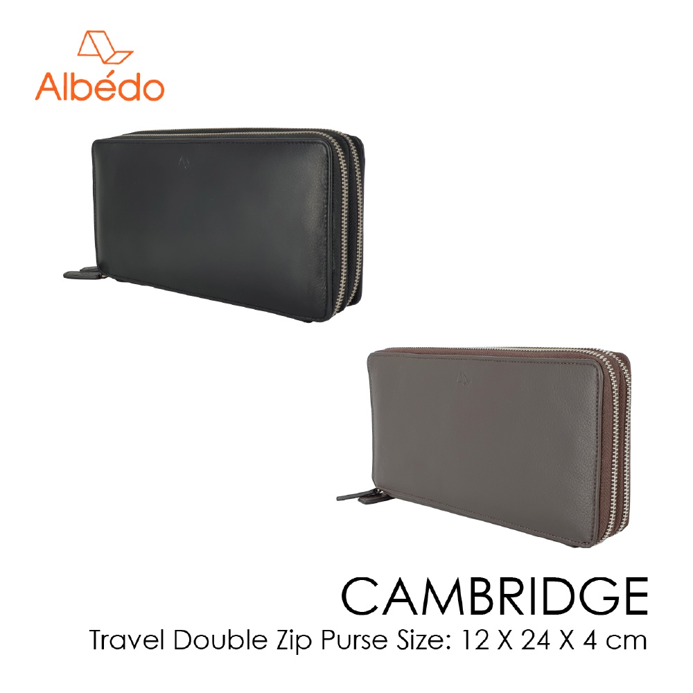 [Albedo] CAMBRIDGE TRAVEL DOUBLE ZIP PURSE กระเป๋าสตางค์/กระเป๋าเงิน/กระเป๋าใส่บัตร รุ่น CAMBRIDGE-CB03299/CB03279