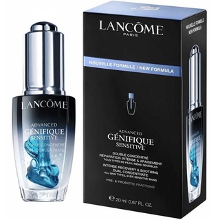 Lancome Advanced Genifique Sensitive double concentrate 20ml ผลิต 05/2021 เซรั่มฟื้นบำรุงผิวยามค่ำคืน