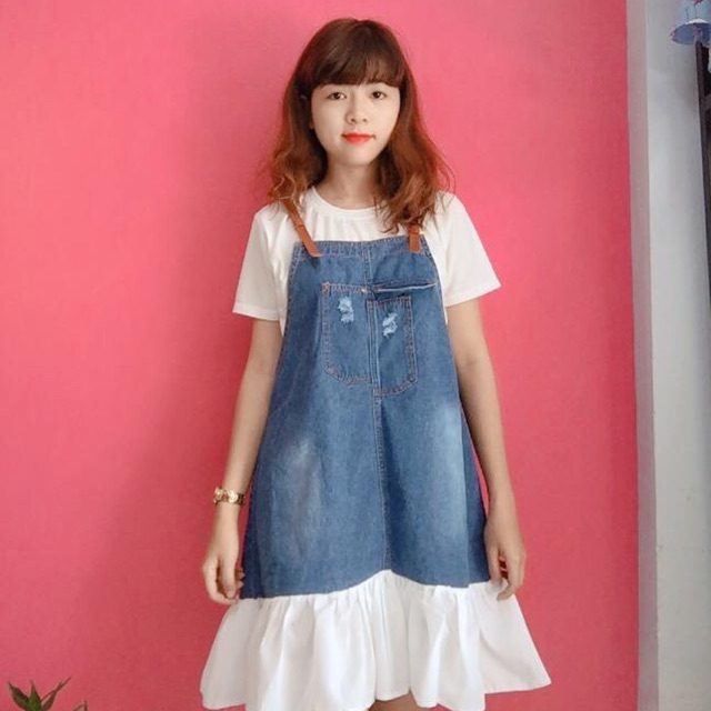 เอี๊ยมยีนส์ Set*****