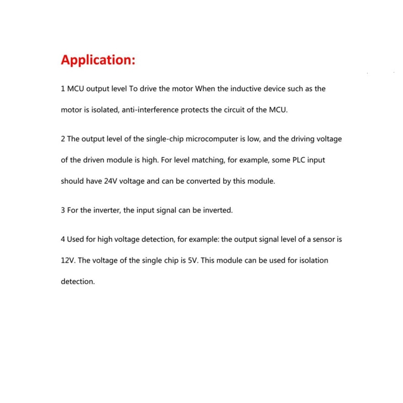 pc 817 3 . 6-30 v 2 channel แผ่นบอร์ดโมดูลแปลงแรงดันไฟฟ้า PC817 3.6-30V 2 Channel Optocoupler Isolation Board - รูปที่ 6