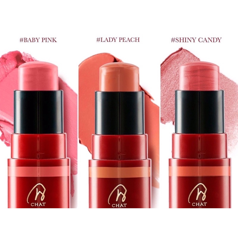 CHAT Creamy Blush Stick บลัสติกฉัตรปัดแก้มเนื้อครีม | Shopee Thailand