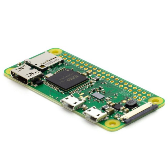 Raspberry Pi Zero W 1Ghz 512Mb พร้อมคอนเน็คเตอร์ 40 พิน บอร์ดแท้จาก Uk (  รุ่นนี้มีไวฟาย และ บลูทูธ) - Noptradech - Thaipick