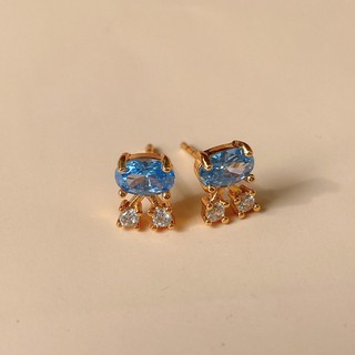 Cheris.co Jelly gem studs ต่างหูห่วง ต่างหูพลอย ต่างหูแฟชั่น