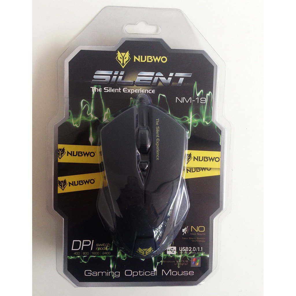 NUBWO NM-19 / Signo Mo-250 / 210 / 270 / 540 / 230 USB Mouse Gaming เมาส์ ไร้เสียงคลิ๊ก เสียงเงียบ SILENT