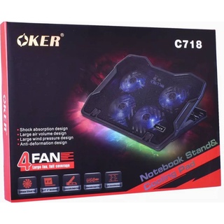 OKER Model-C718 Notebook Stand&amp;Cooling Pad