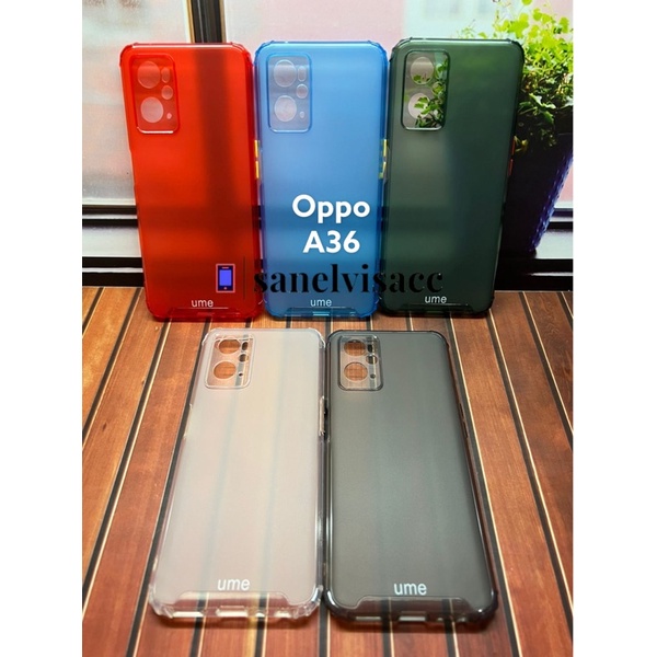 เคส Oppo A36, Oppo A36 Soft Case Ume Matte Rainbow Case